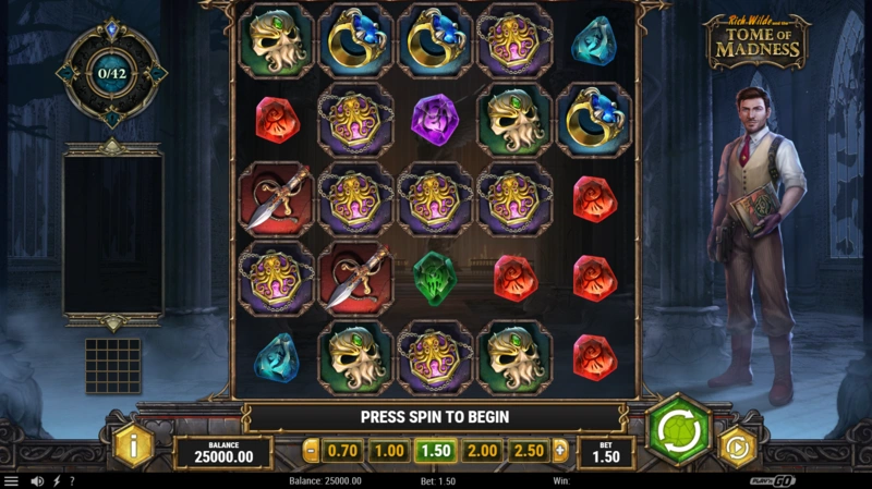 Rich Wilde and the Tome of Madness slot demo